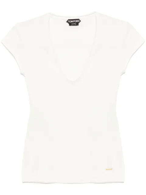 TOM FORD playera con cuello en V