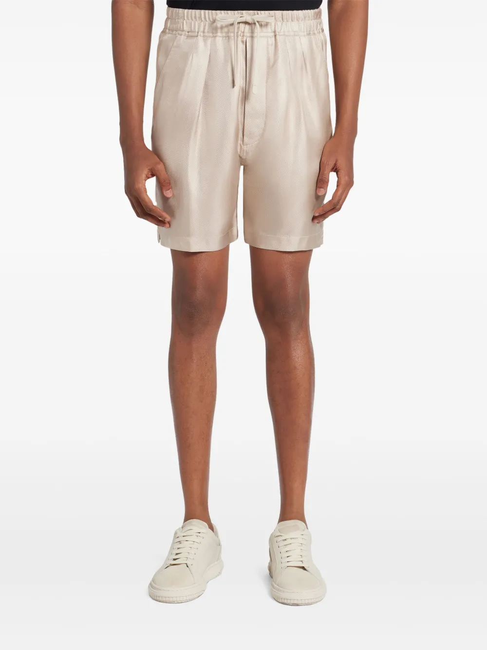 TOM FORD Zijden shorts Beige