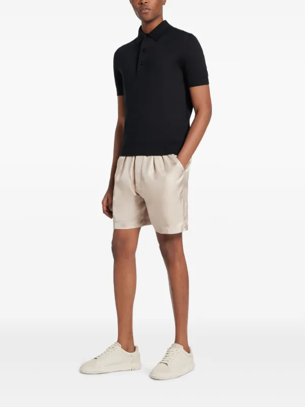 ショートパンツ TOM FORD SS22 CASHMERE BERMUDA (SHK004_YAX406DP453) TOM FORD Silk Shorts | Neutrals | FARFETCH