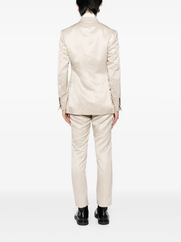 VIP【関税送料無料】希少 TOM FORD LIGHT BEIGE BLAZER Beige Silk Linen Twill Atticus DB Blazer by TOM FORD on Sale