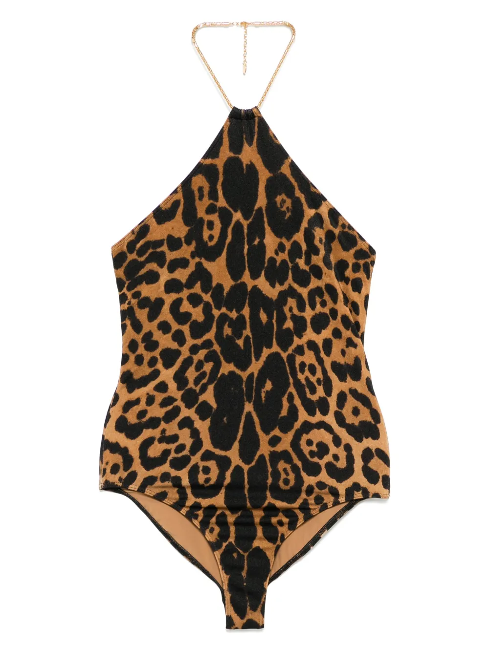 leopard-print swimsuit