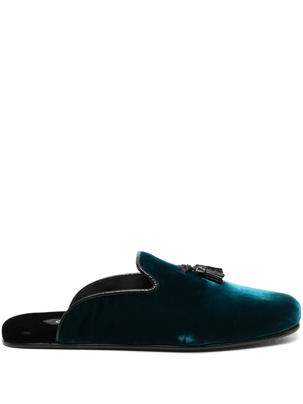 TOM FORD velvet slippers Blue