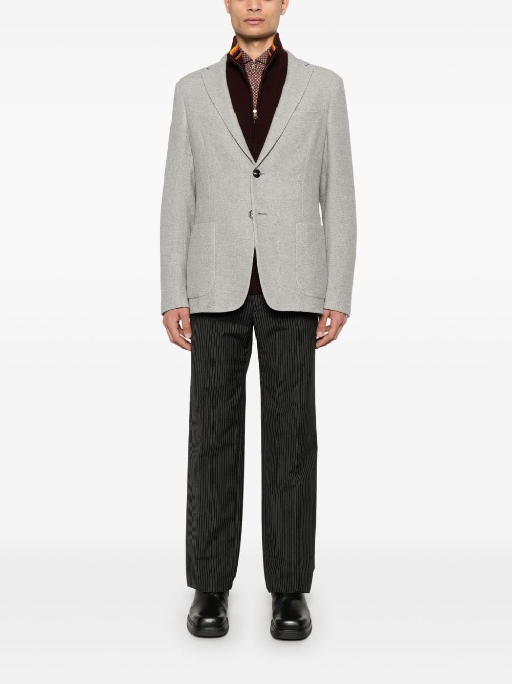 Zegna Blazer met gemêleerd effect - Grijs