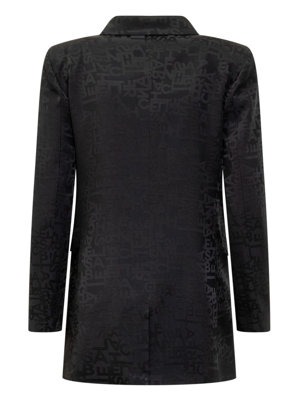 Elisabetta Franchi Jacquard Lettering blazer - Zwart