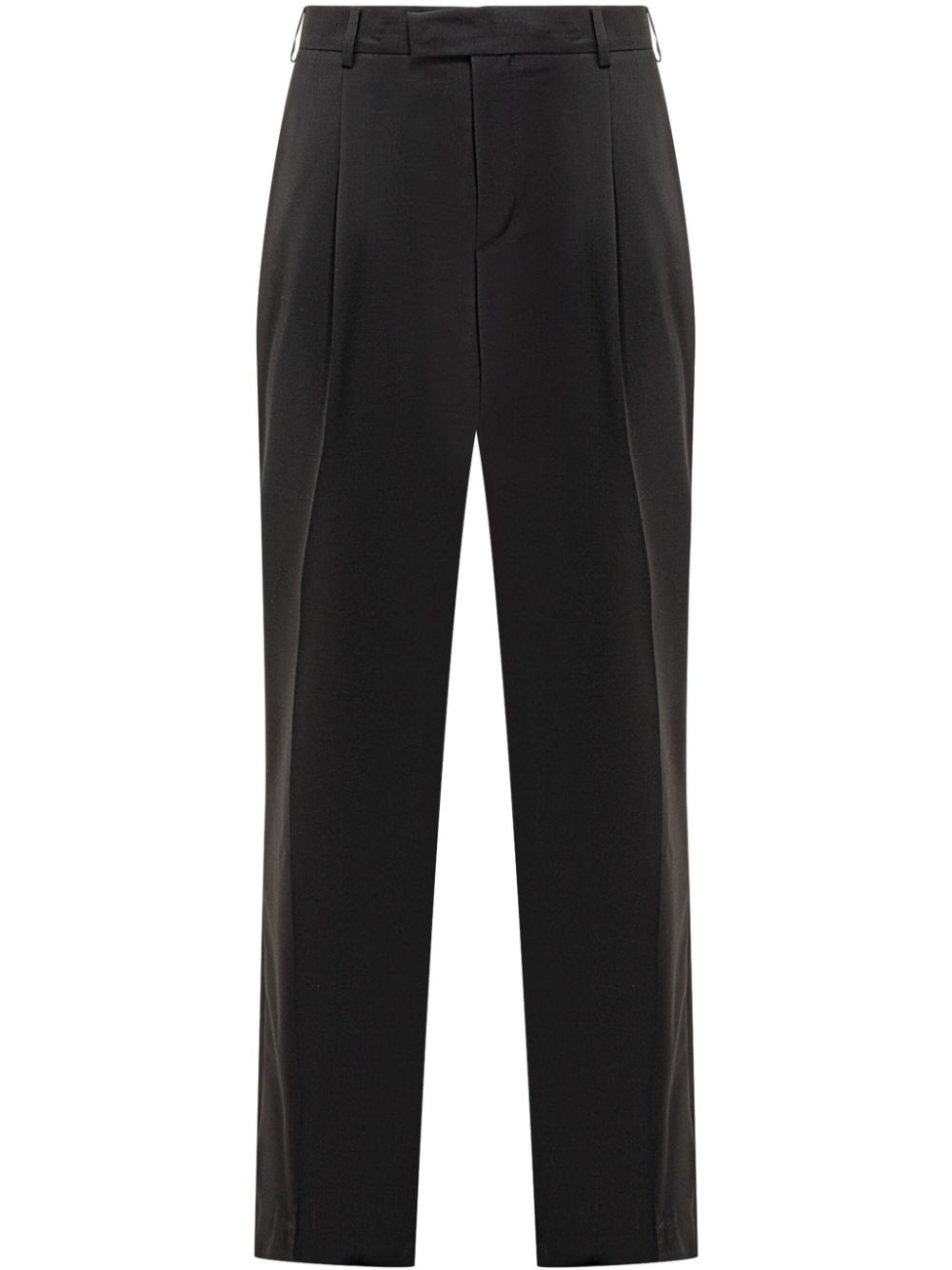 high-waisted trousers