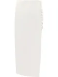 De La Vali side lace-up midi skirt - White