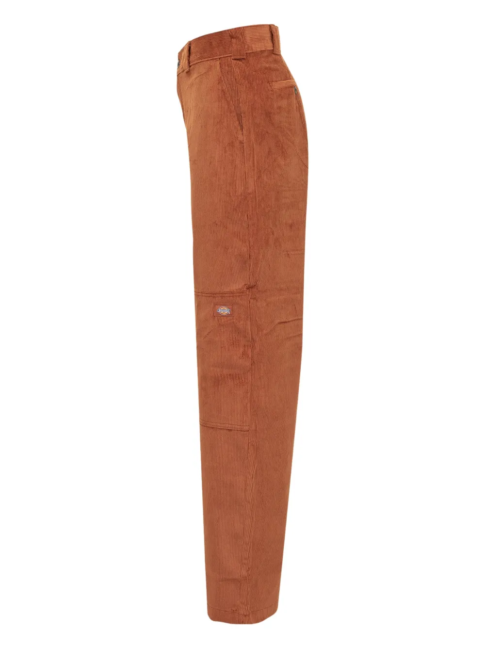 DICKIES logo-patch cordoury trousers Bruin