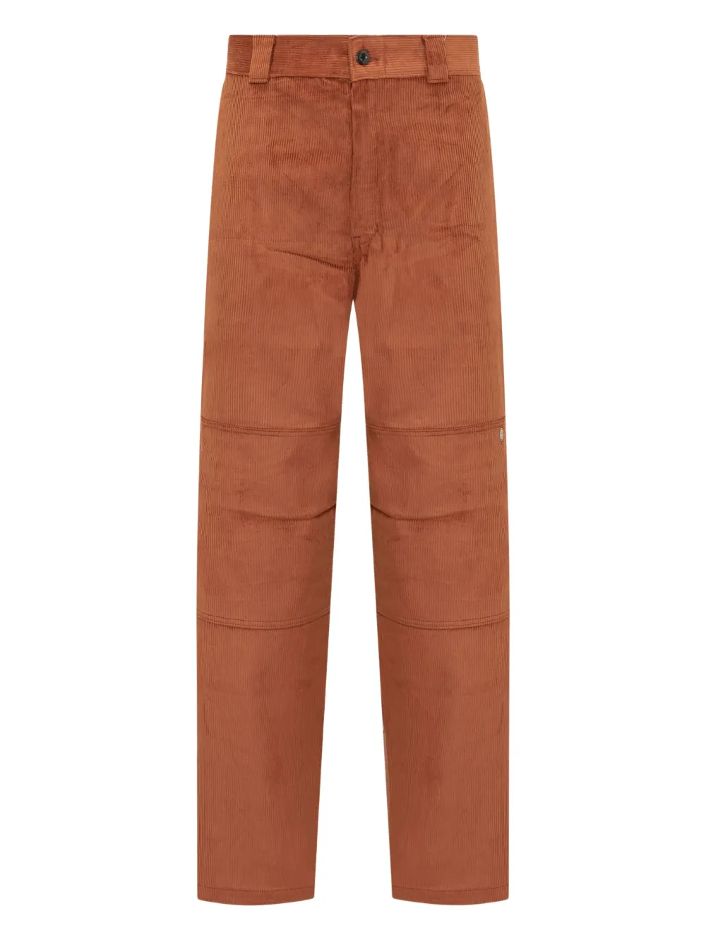 DICKIES logo-patch cordoury trousers Bruin