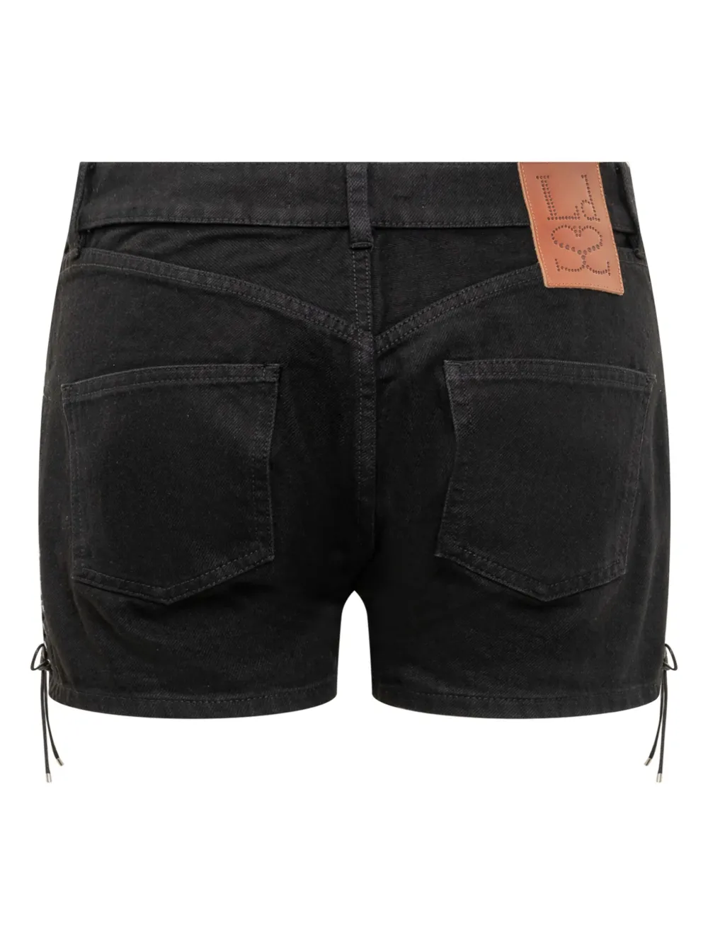 Ludovic de Saint Sernin lace-up shorts - Zwart