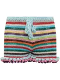 Matimì crochet-knit shorts - Blue