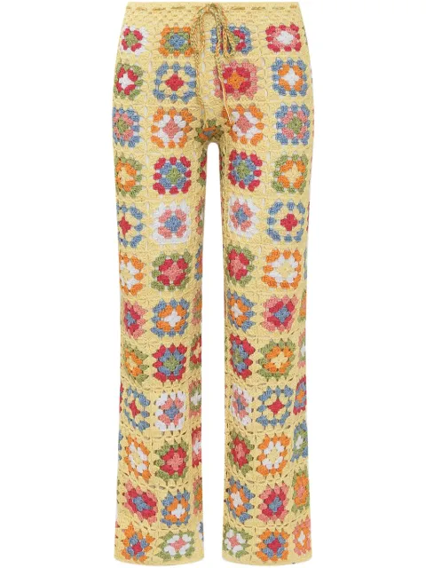 MIXIK pantalones bordados