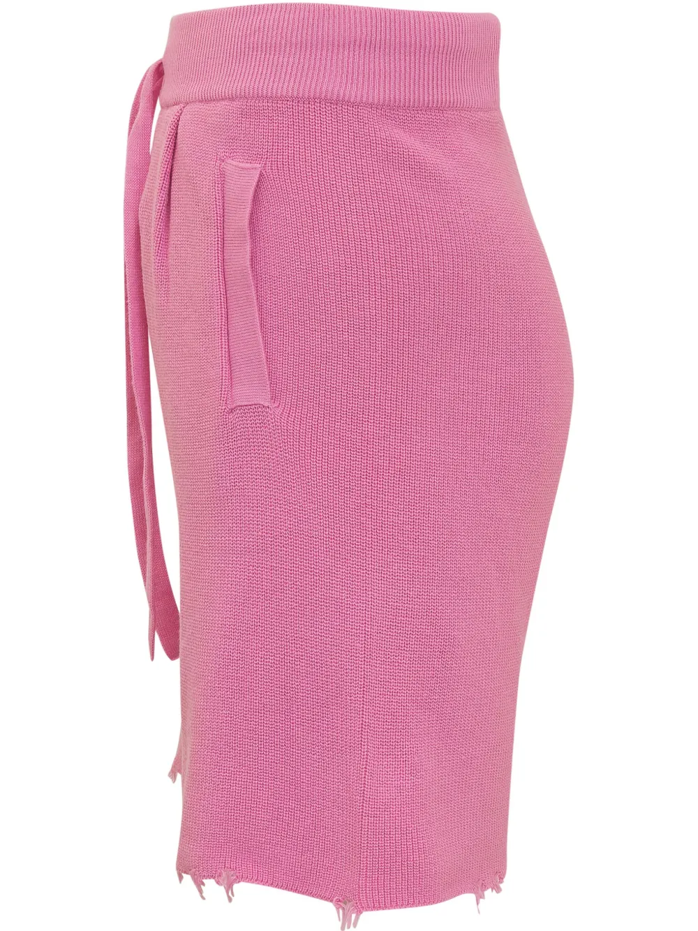 Laneus Shorts met gerafelde afwerking Roze