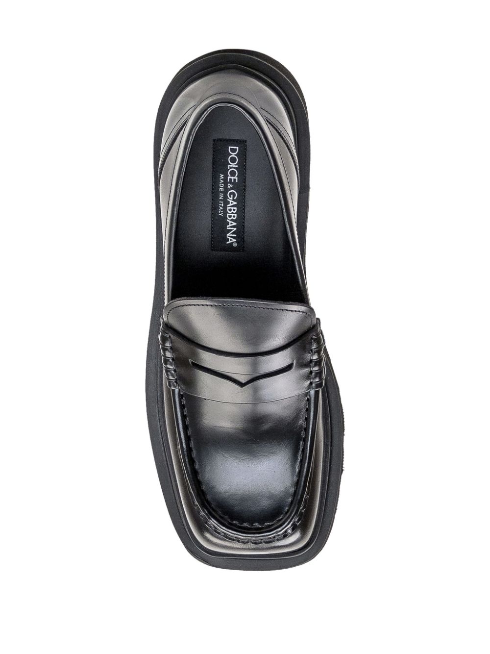 Dolce & Gabbana Leren loafers Zwart