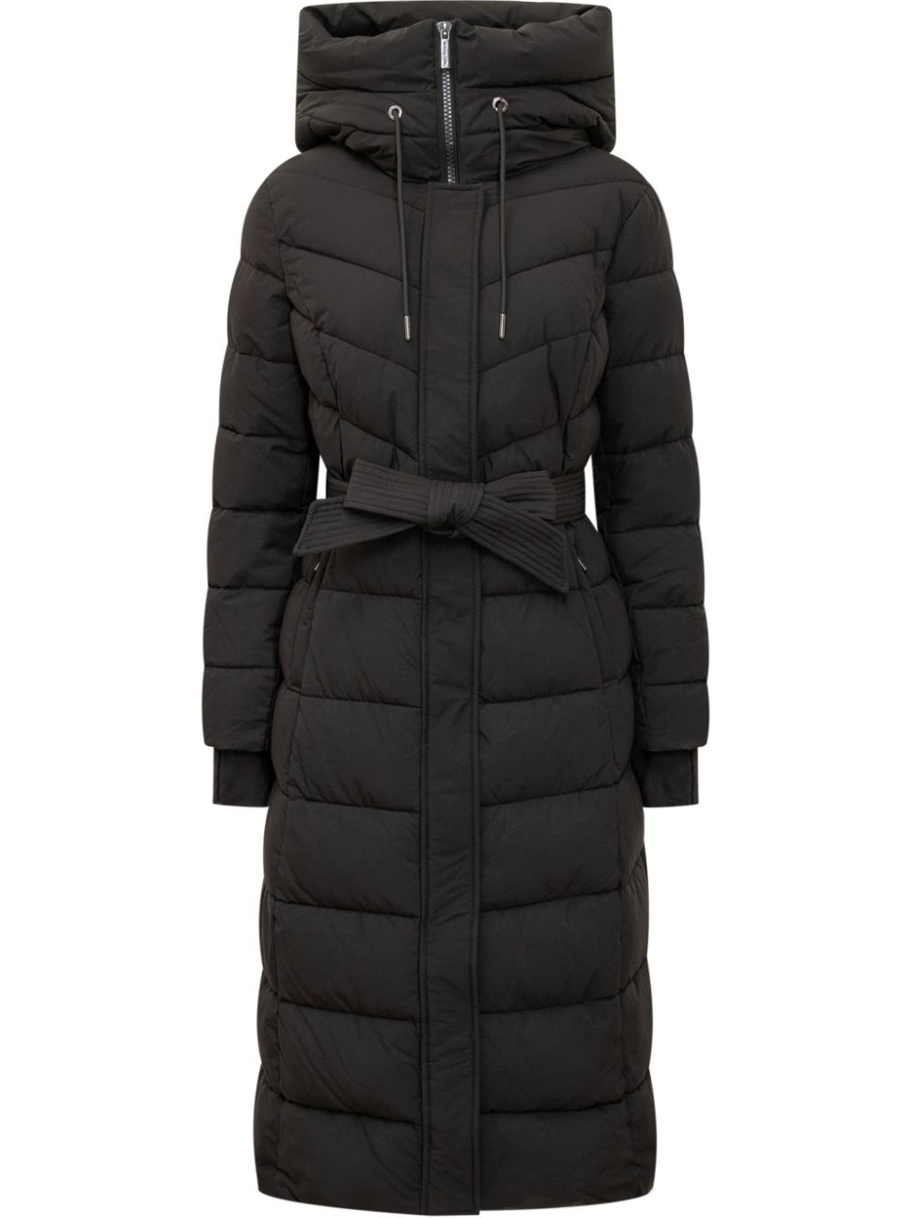 Michael Michael Kors quilted hooded puffer coat – Black