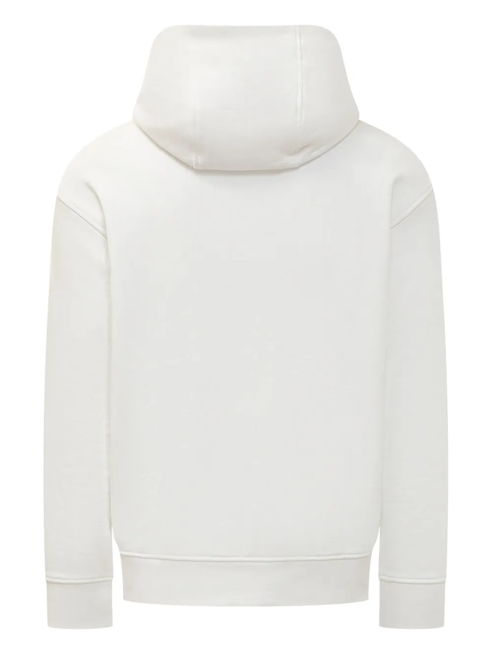 Emporio Armani logo-embroidered hoodie - Wit