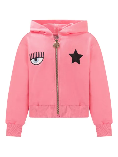 Chiara Ferragni Kids embroidered-detailing hoodie 