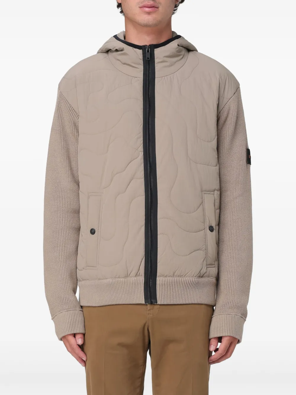 BOSS Kalbero knitted jacket | Neutrals | Image 1