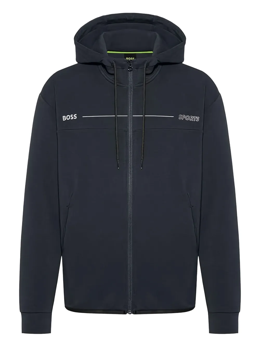BOSS Hoodie met logoprint Blauw