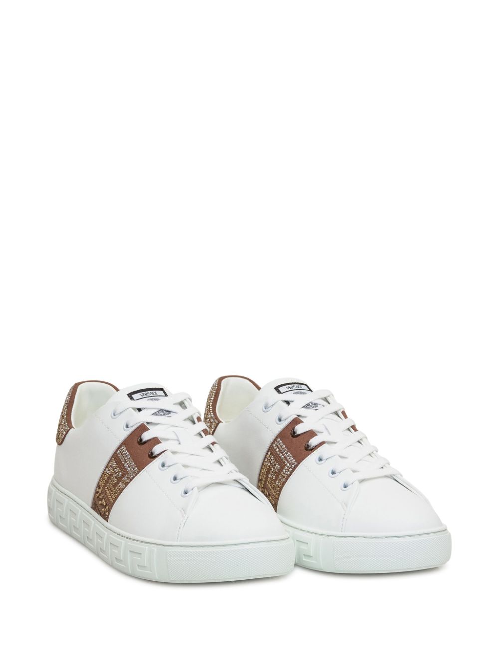 Versace logo-applique sneakers Men