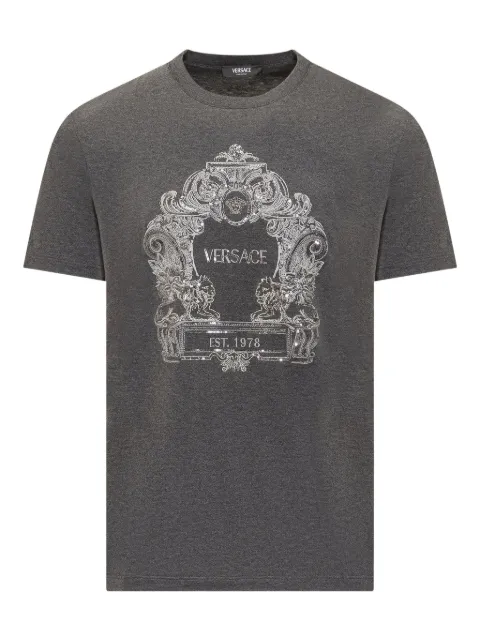 Versace playera con bordado Barocco