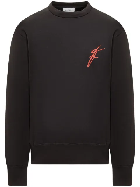 Ferragamo sudadera con logo bordado