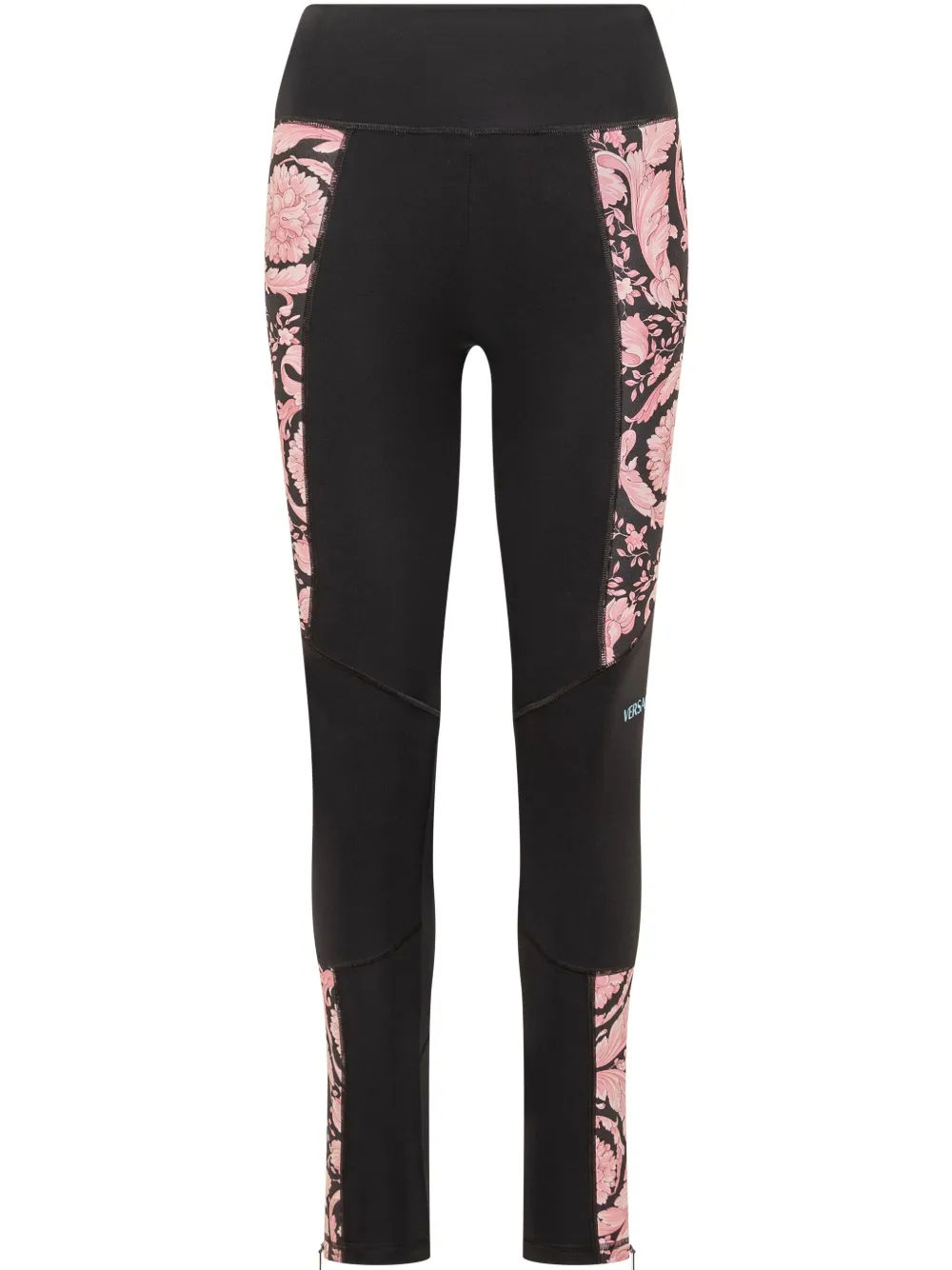 Versace Barocco-print Leggings In Black