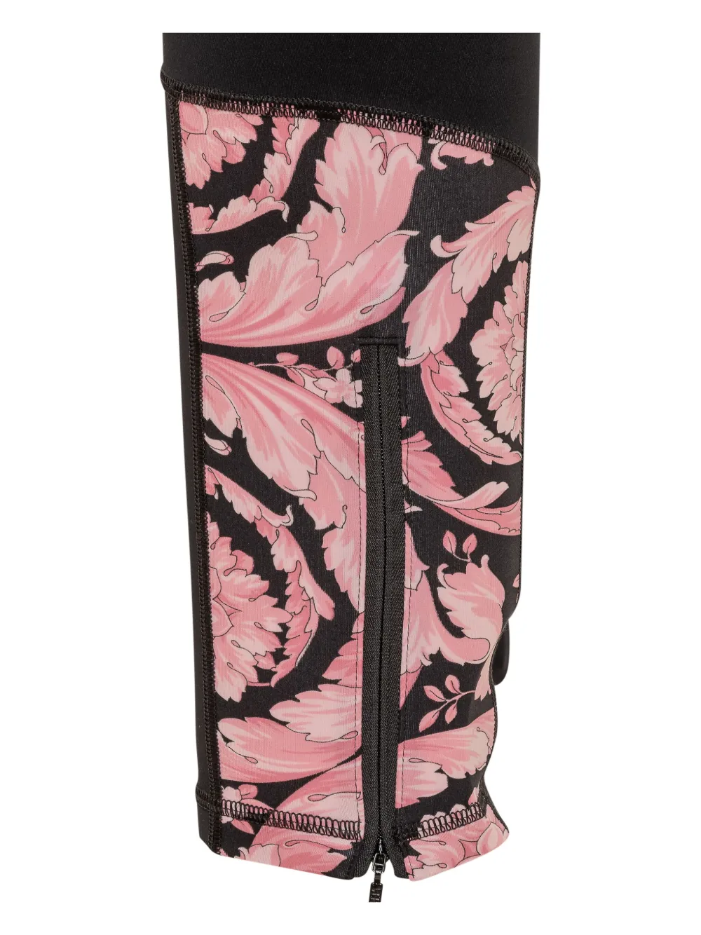 Versace Barocco-print Leggings In Black