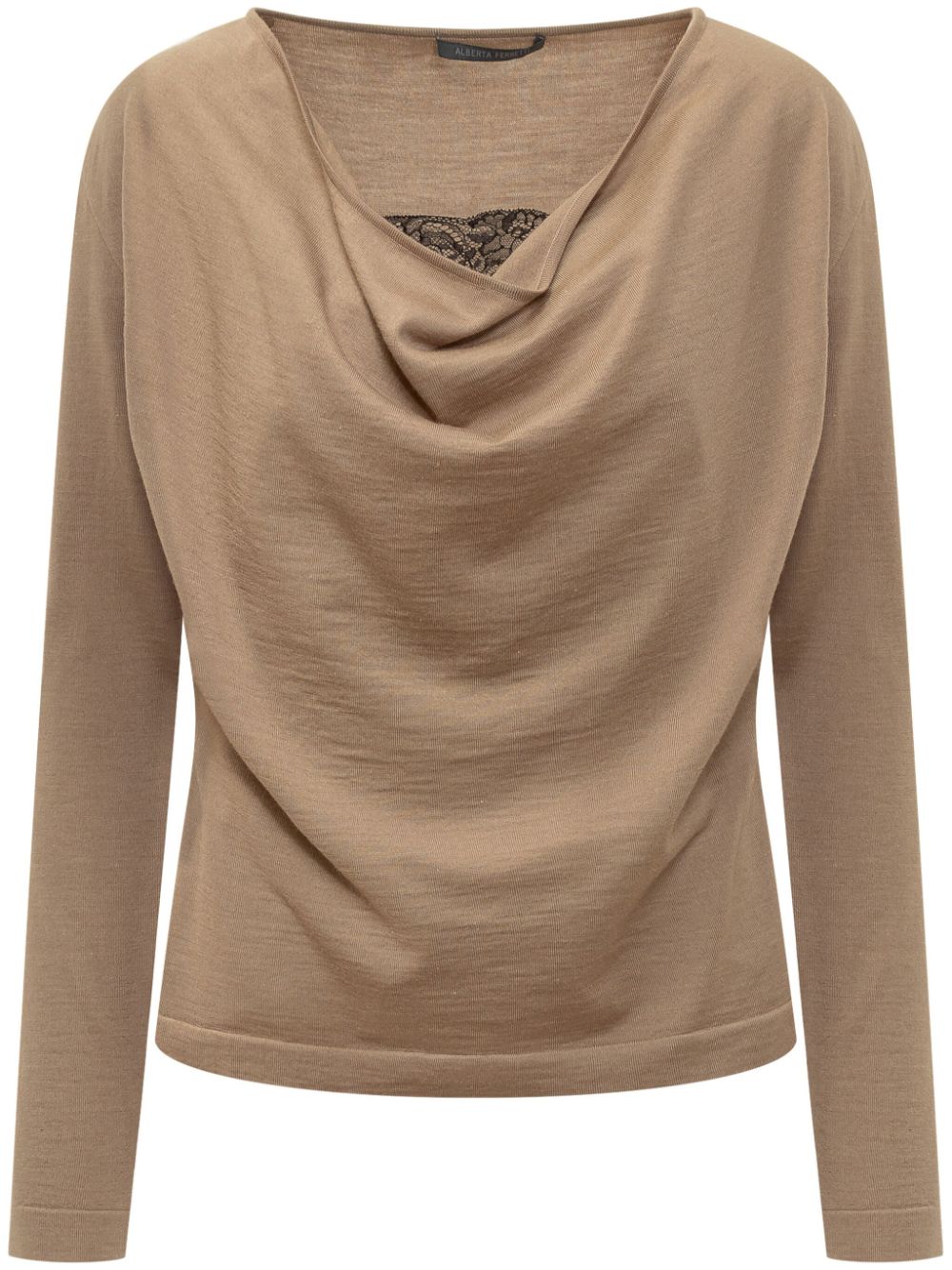 plunging-neckline top