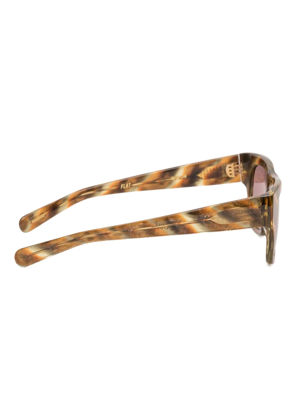 FLATLIST ribbed rectangle-frame sunglasses Bruin