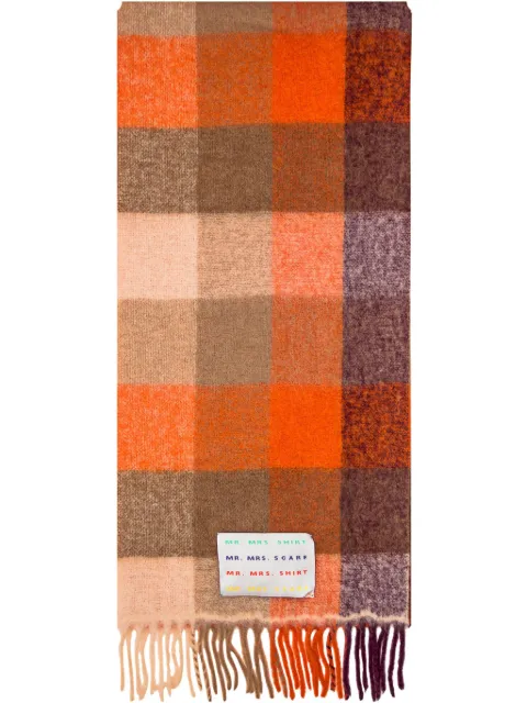 Mr.Mrs Shirt logo-patch scarf
