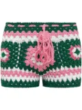 Matimì crochet-knit shorts - Green