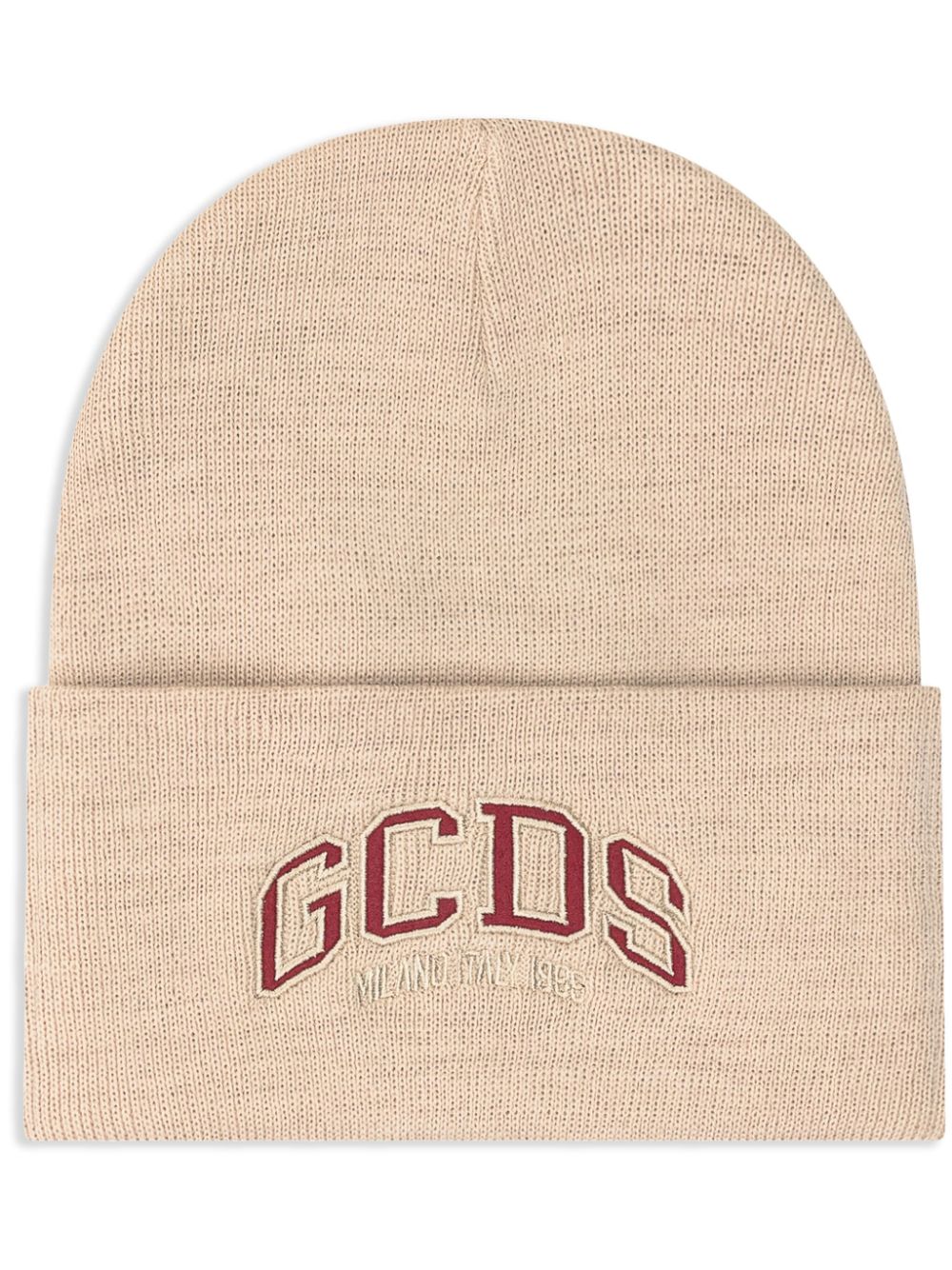 logo-embroidered beanie