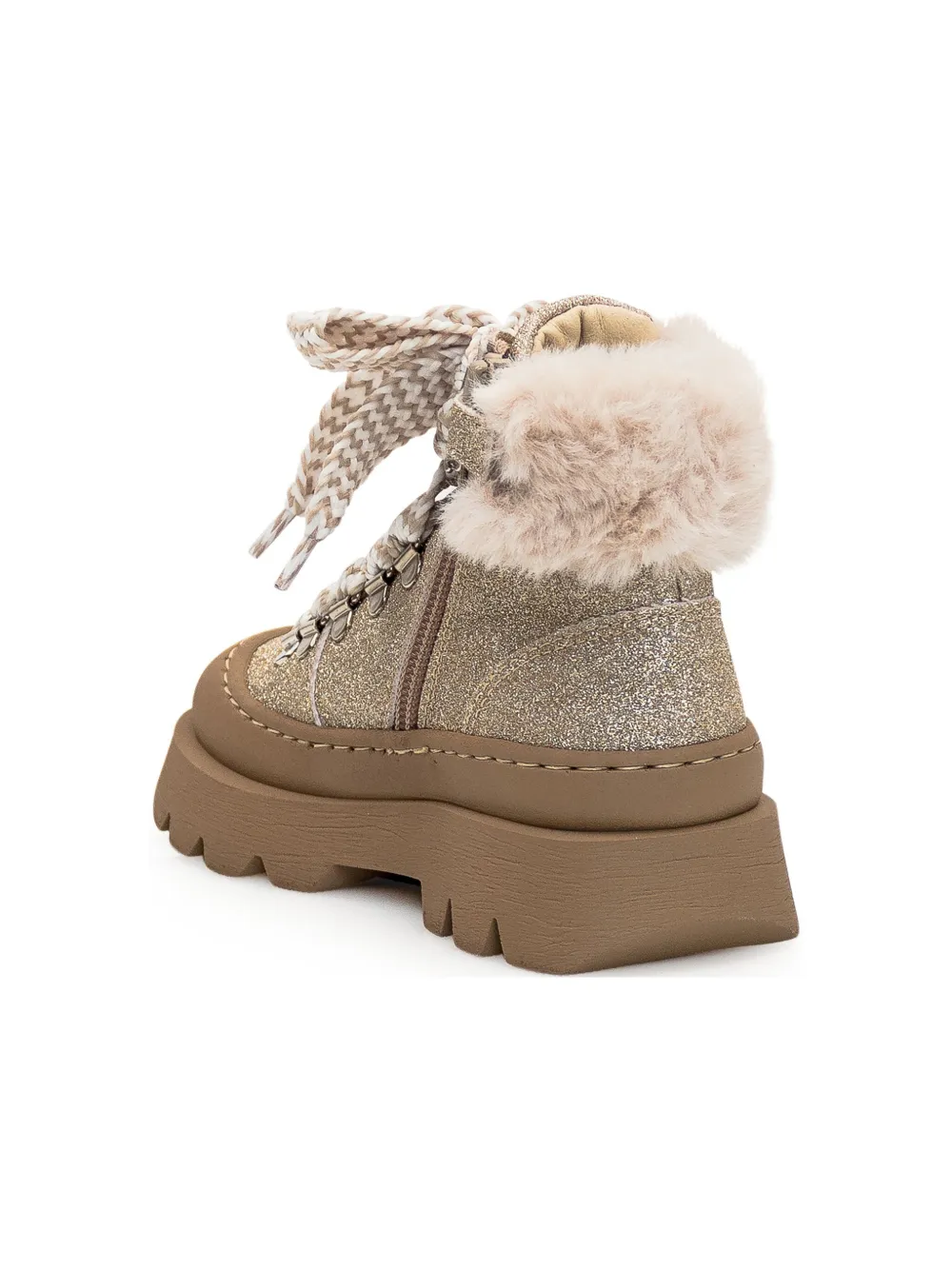 Monnalisa Plush boots Neutrals