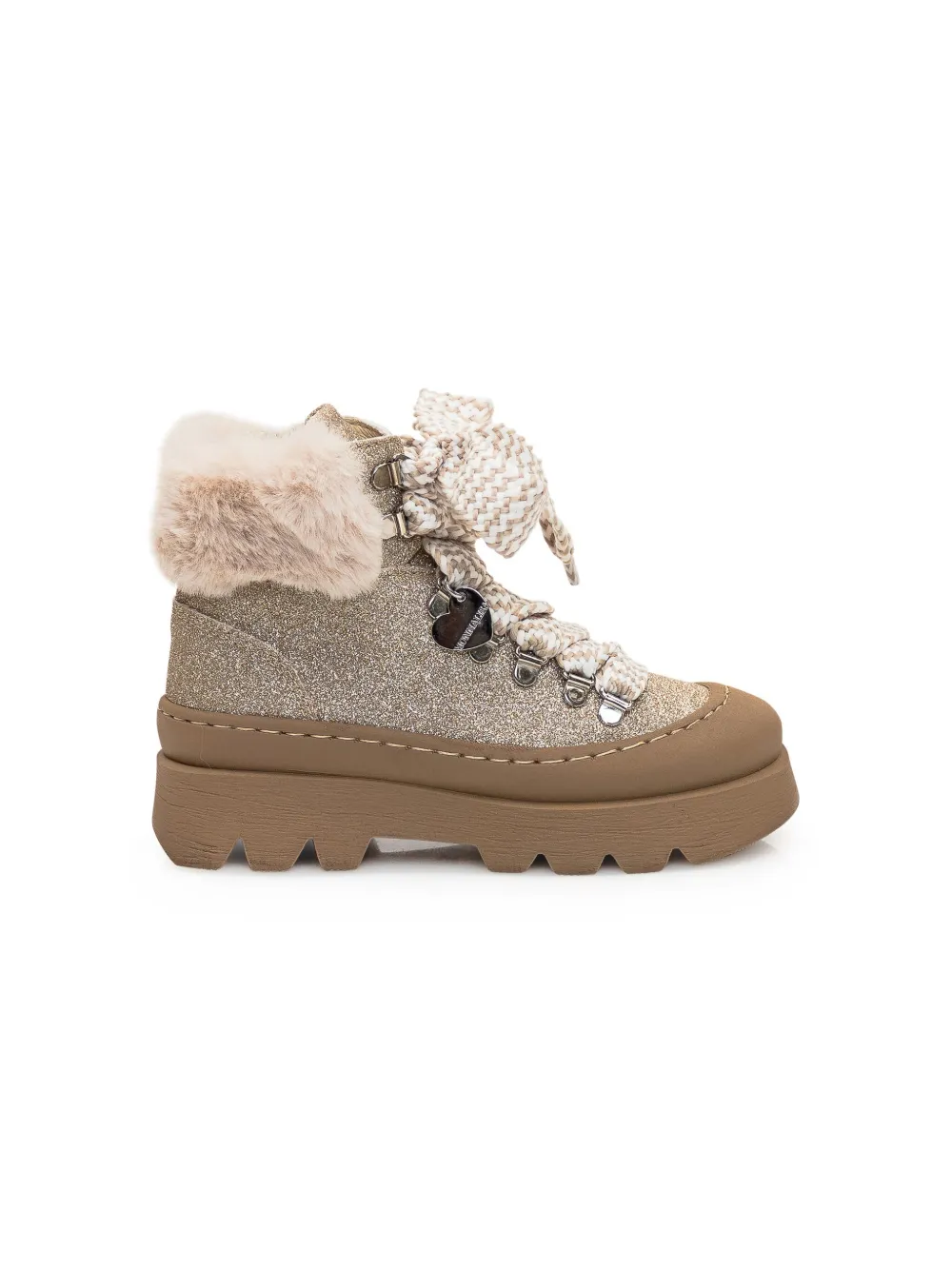 Monnalisa Plush boots Neutrals