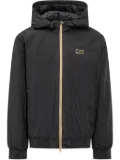 Ea7 Emporio Armani logo-print zip-up jacket - Black