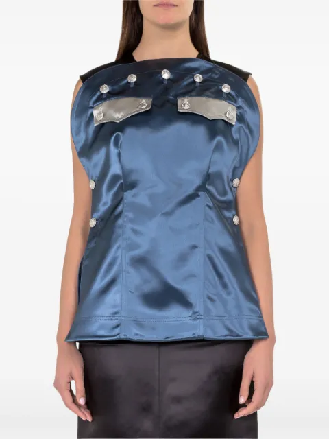 Calvin Klein blusa satinada