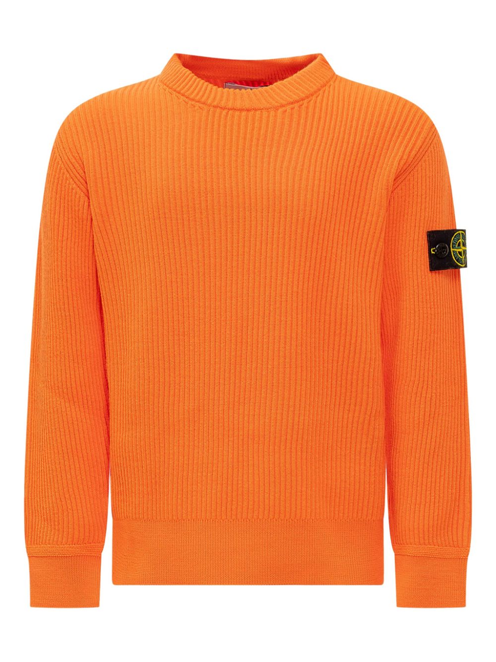 Stone Island Junior Trui met Compass-logopatch Oranje