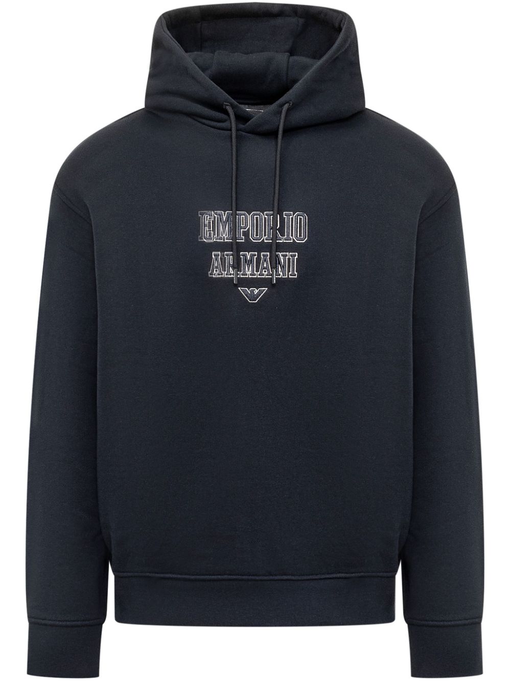 Emporio Armani logo-embroidered hoodie Men