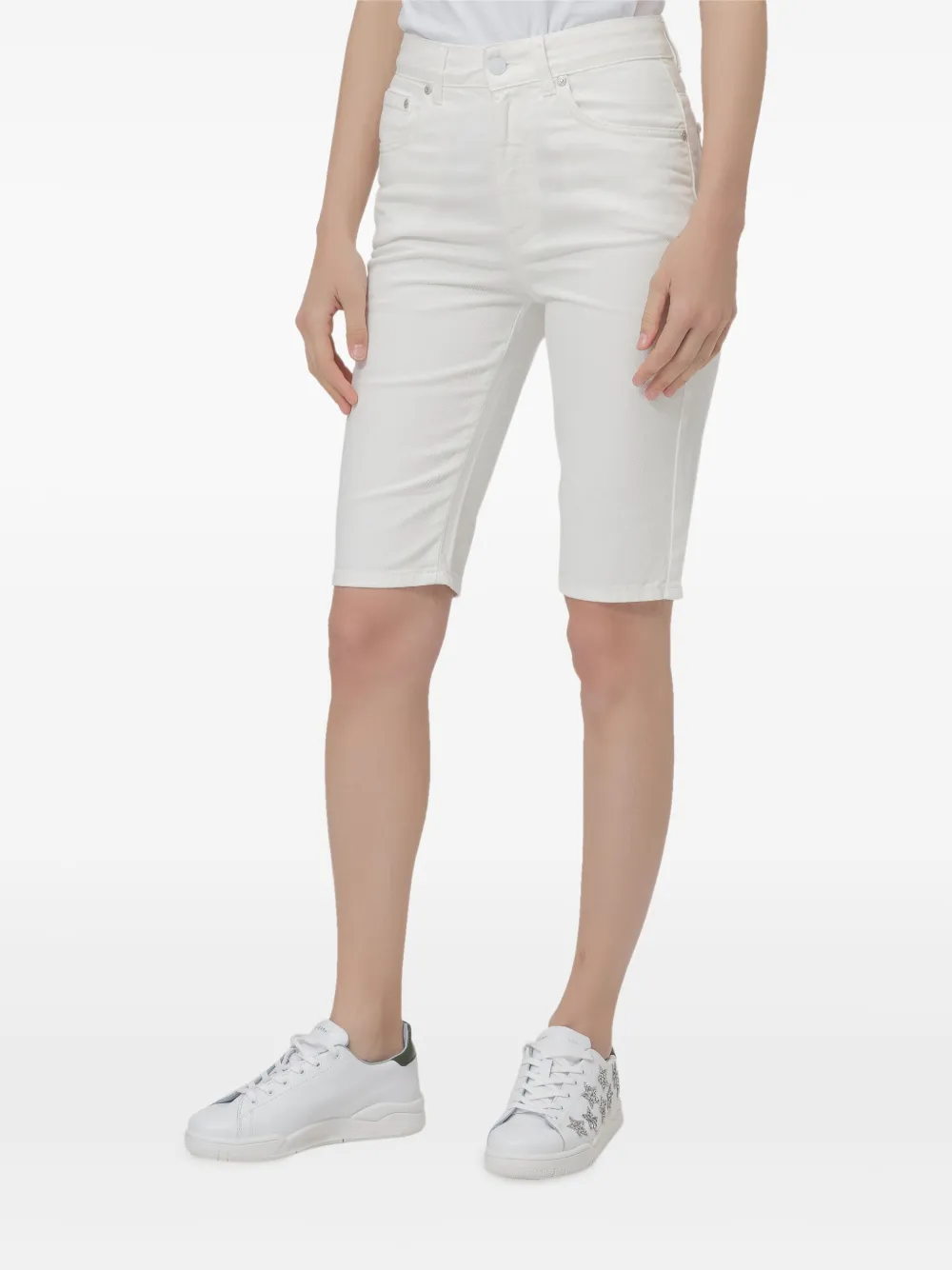 knee-length bermuda shorts