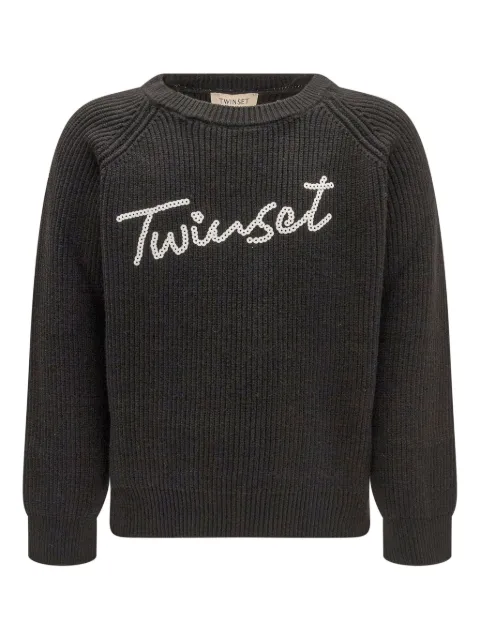 TWINSET Kids sudadera con sello del logo