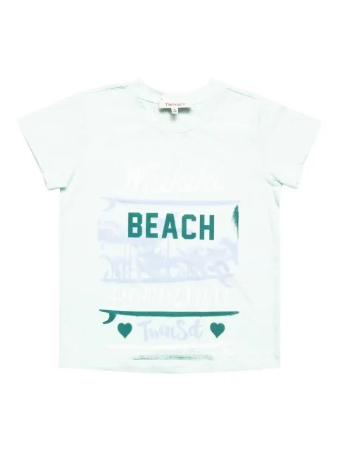 TWINSET Kids graphic-stamp t-shirt