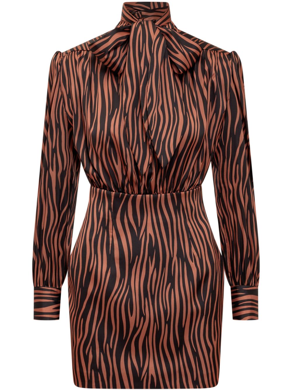 tiger-print dress