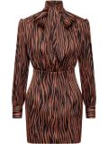 Nineminutes tiger-print dress - Brown