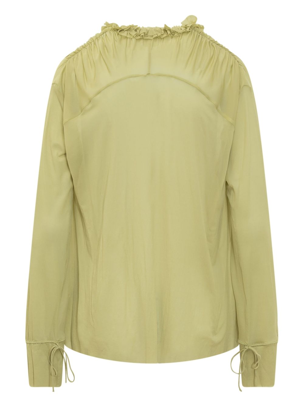 Victoria Beckham ruffled blouse - Groen