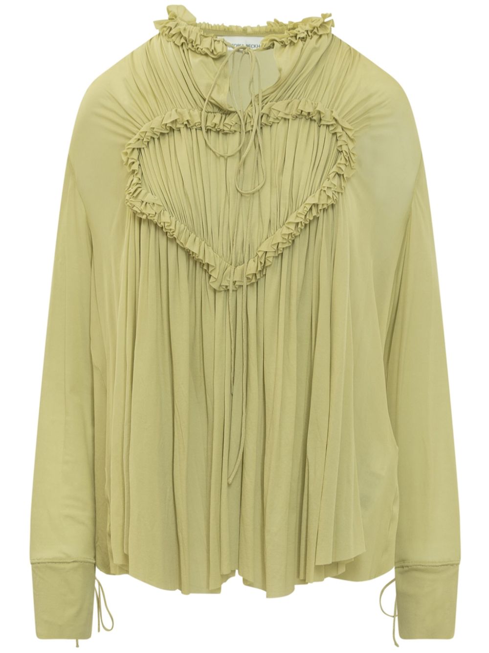 ruffled blouse