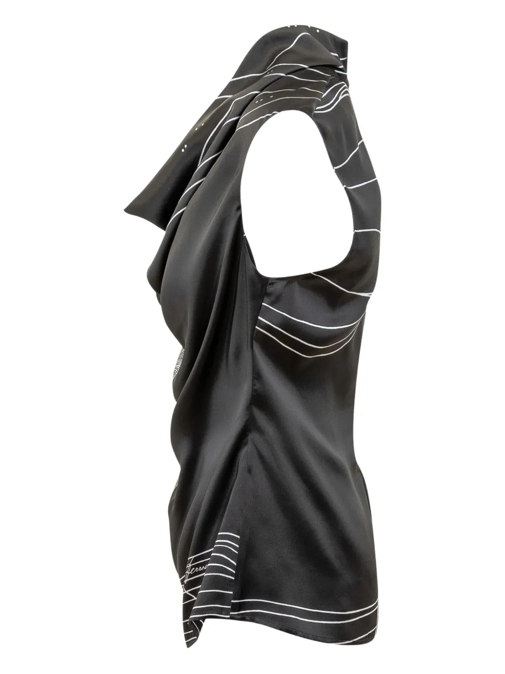 Ferragamo Zijden top Zwart