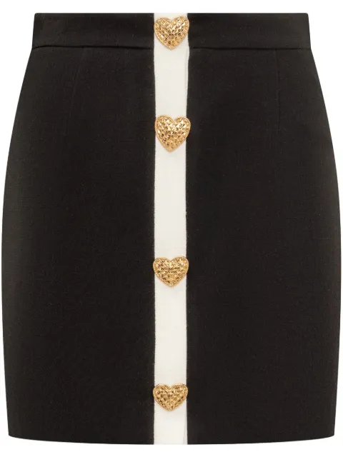 Moschino heart-motif mini skirt