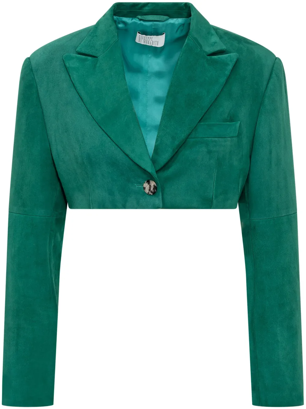 Giuseppe Di Morabito Cropped Blazer In Green