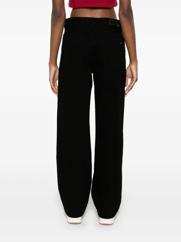 AMIRI Crystal Stripe Jeans Black FARFETCH PH