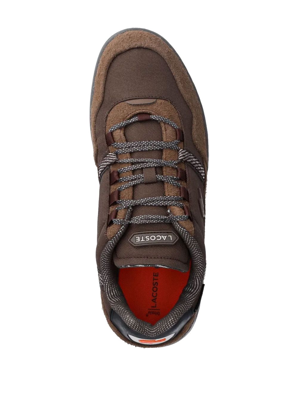 Lacoste logo-patch sneakers Brown